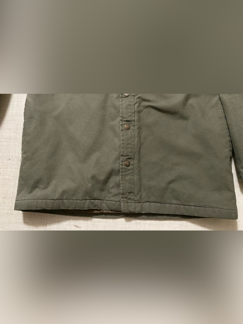 Dickies Olive Green Military Field Jacket with Gray Hood M (38-40) - Picture 6 of 16